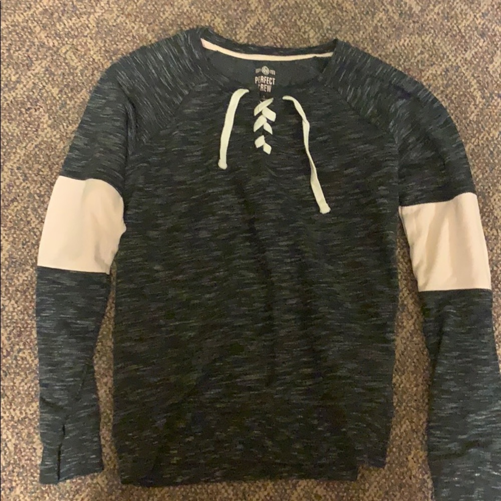 Grey and pink sweatshirt